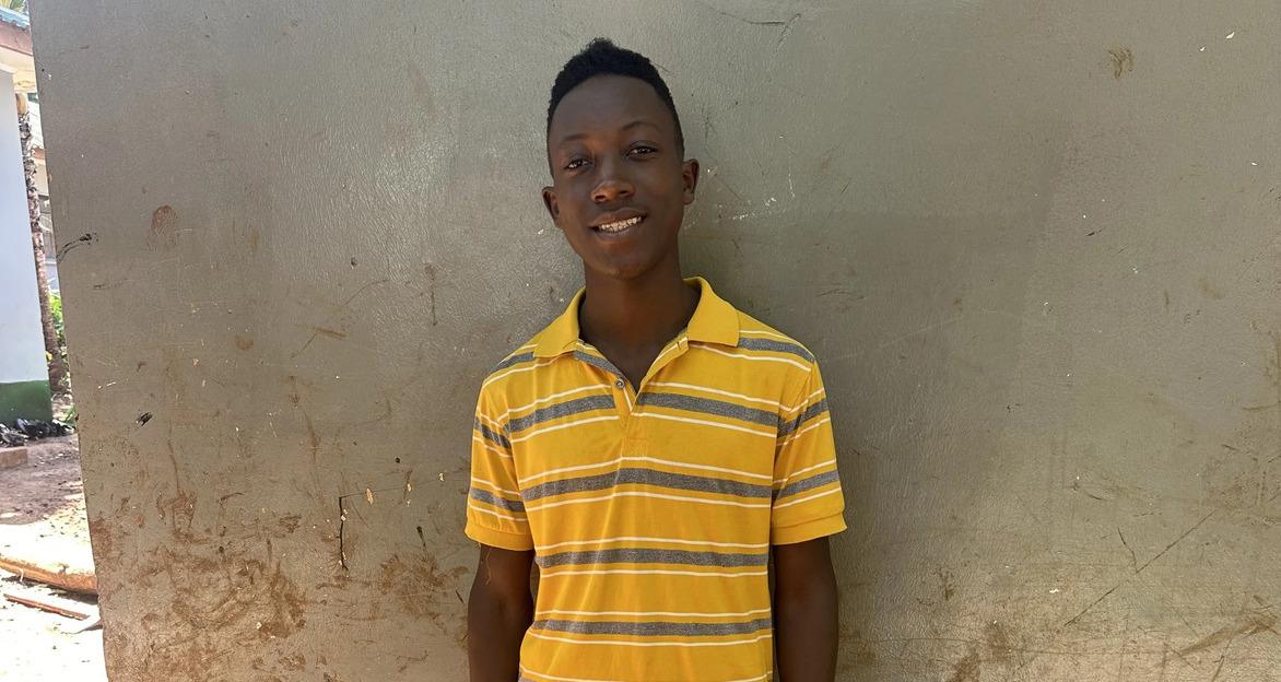 Sifaeli, a university student in Tanzania sponsored by Kutoa